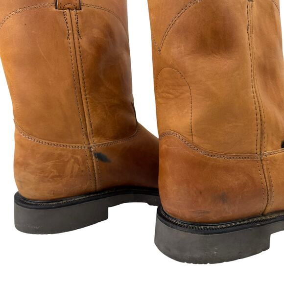 Justin Conductor Aged Bark Real Leather Rubber Sole Round Toe Work Boots main image 10